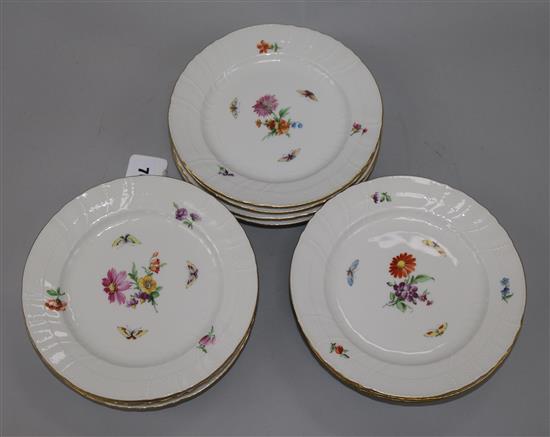 A set of twelve Berlin dessert plates, 20th century